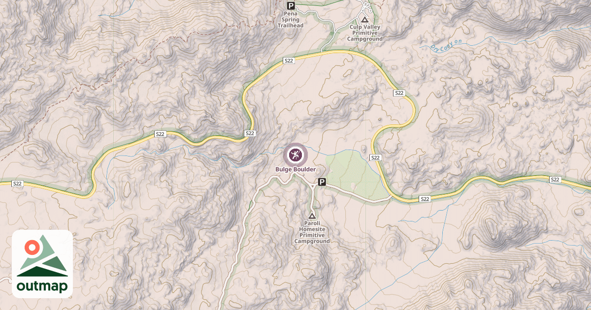 Map of Bulge Boulder