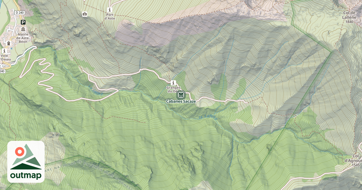 Map of Cabanes Sacaze