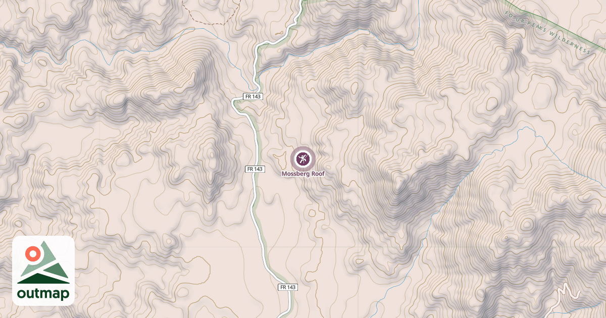 Map of Mossberg Roof