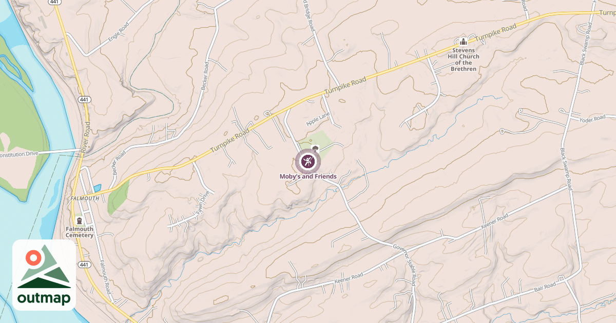 Map of Moby's and Friends
