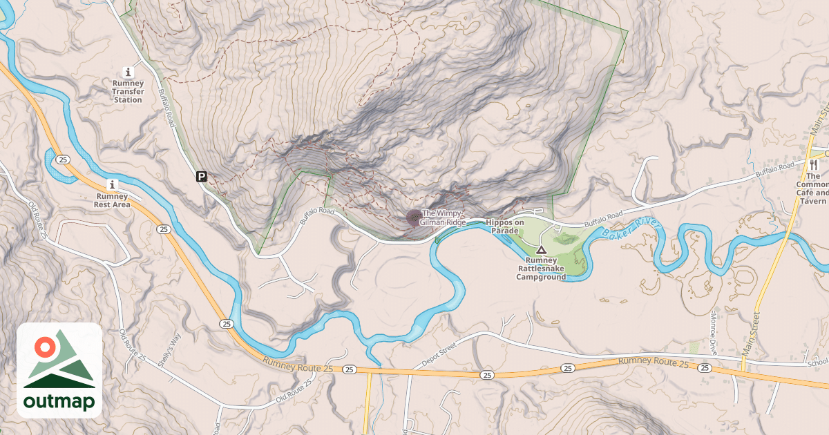 Map of The Wimpy-Gilman Ridge
