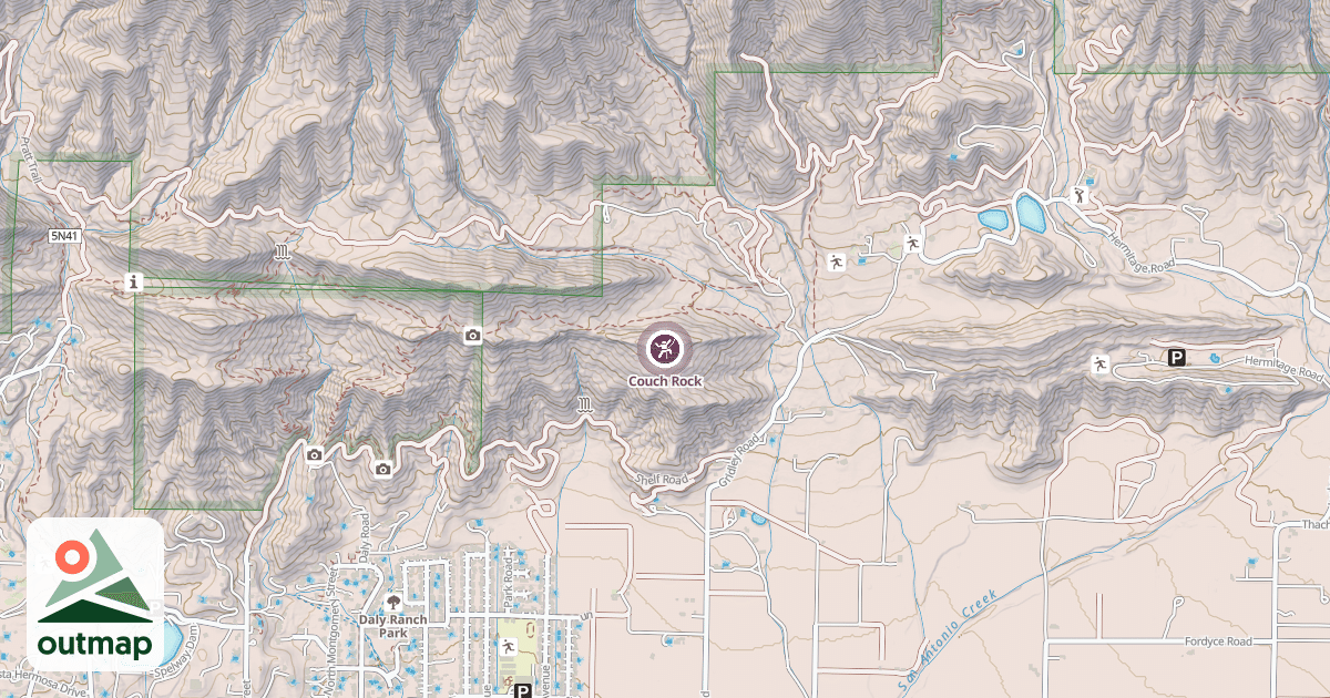 Map of Couch Rock