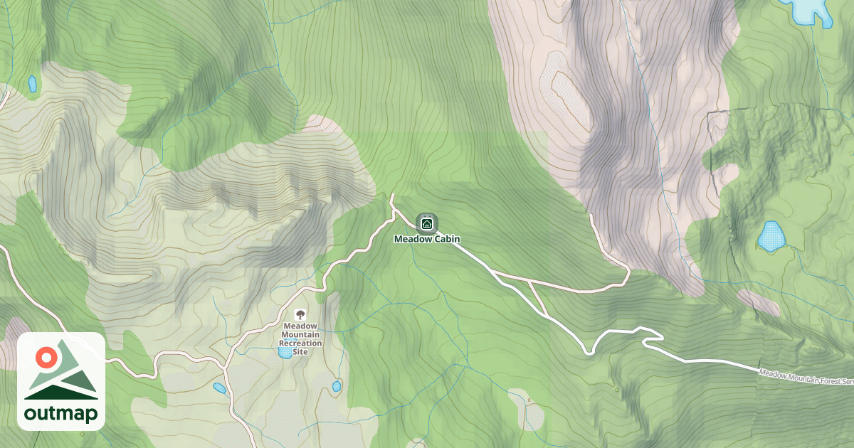 Map of Meadow Cabin