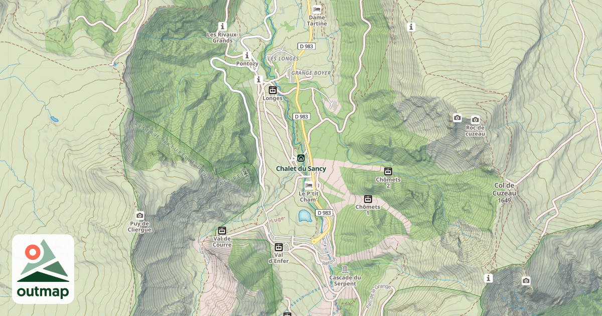 Map of Chalet du Sancy