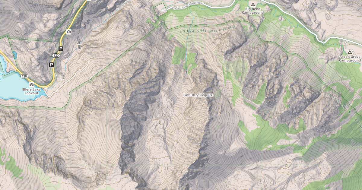 Map preview of East Ellery Ridge
