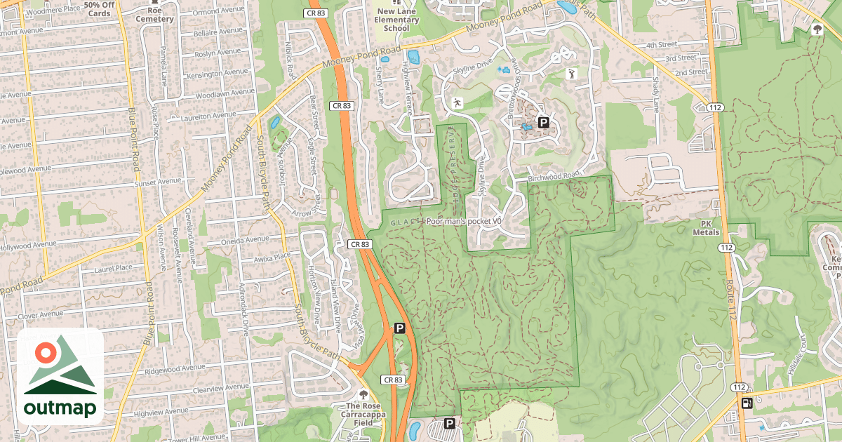 Map of Poor man's pocket