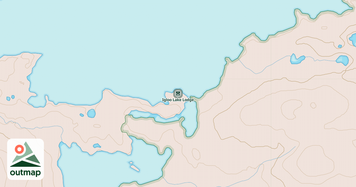 Map of Igloo Lake Lodge