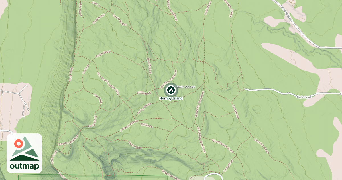 Map of Hornby Island