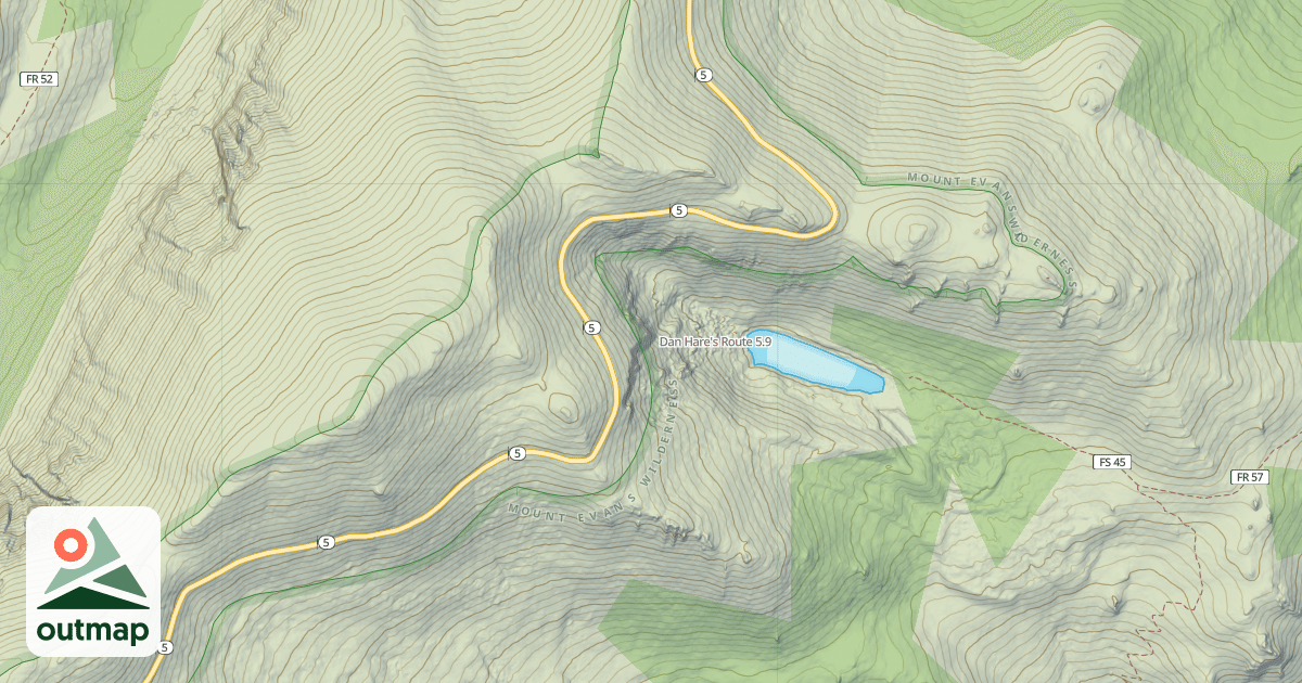 Map of Dan Hare's Route