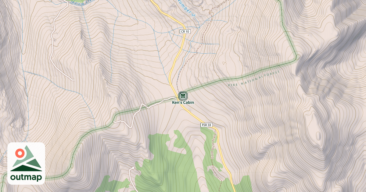 Map of Ken's Cabin