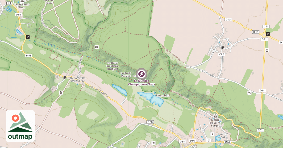 Map of Le Mur des Champignons Noirs