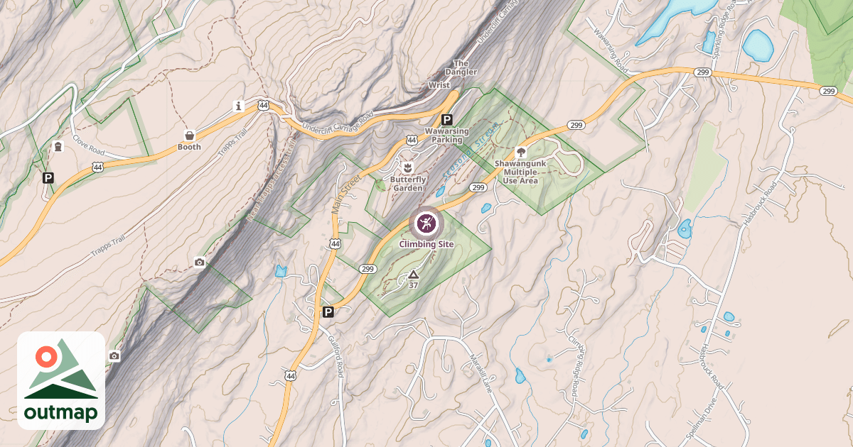 Map of Climbing Site