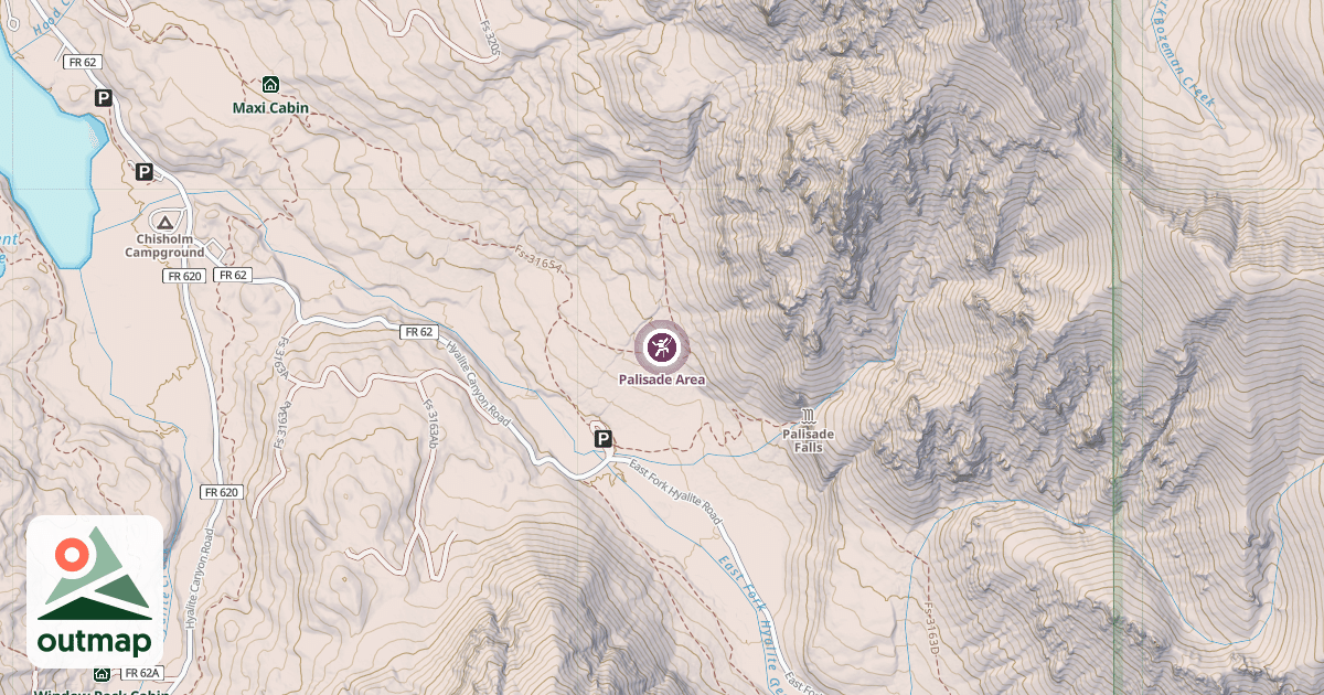 Map of Palisade Area