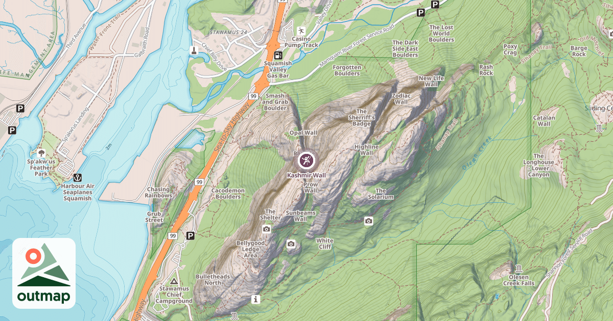 Map of Kashmir Wall