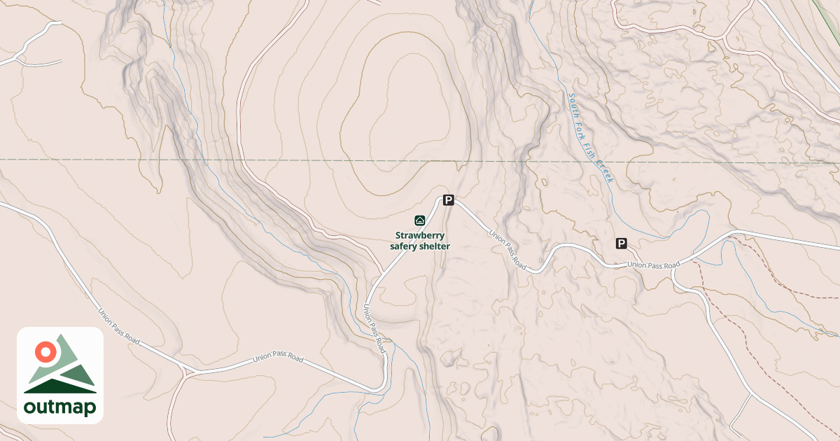 Map of Strawberry safery shelter