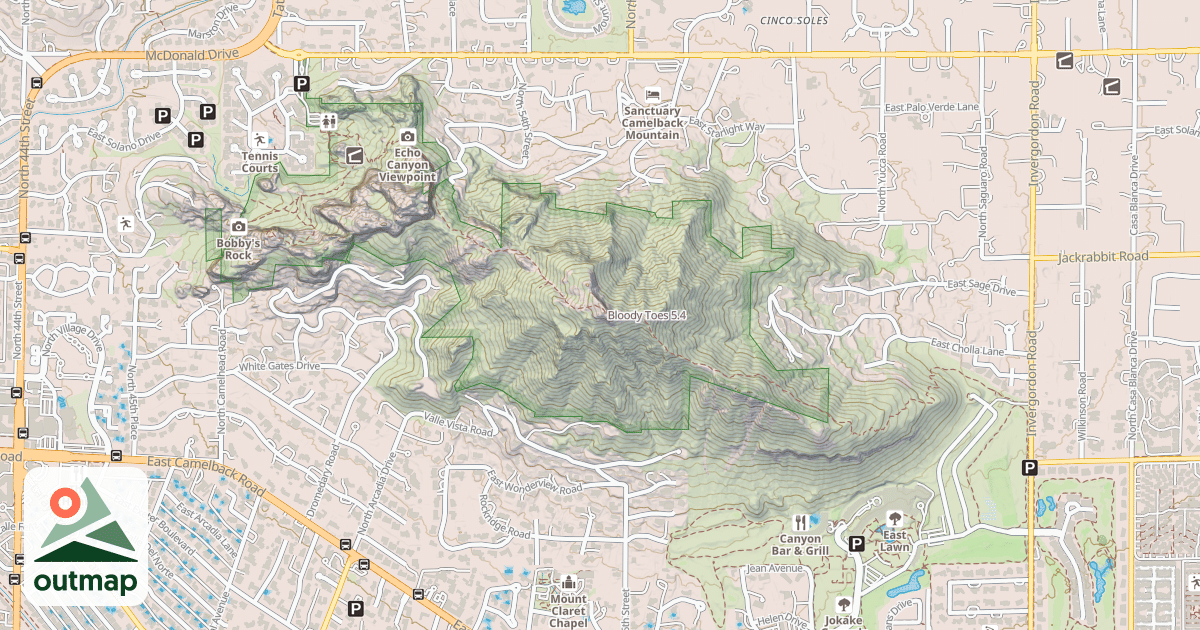 Map of Bloody Toes