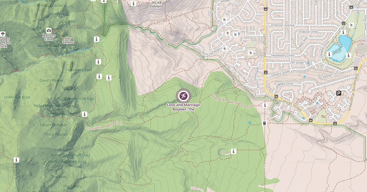 Map preview of Love and Marriage Boulder, The