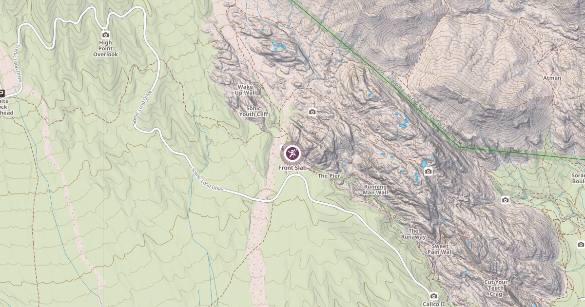 Map preview of Front Slab