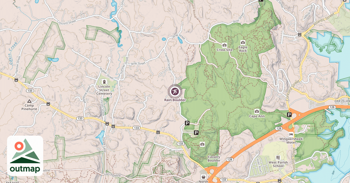 Map of Rain Boulder