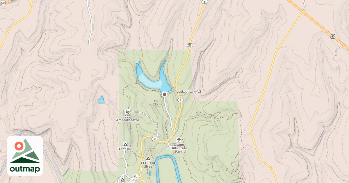 Map of Lookout Larry