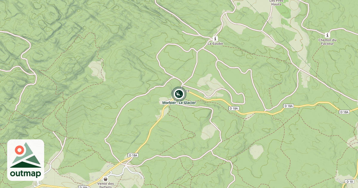 Map of Morbier - Le Glacier