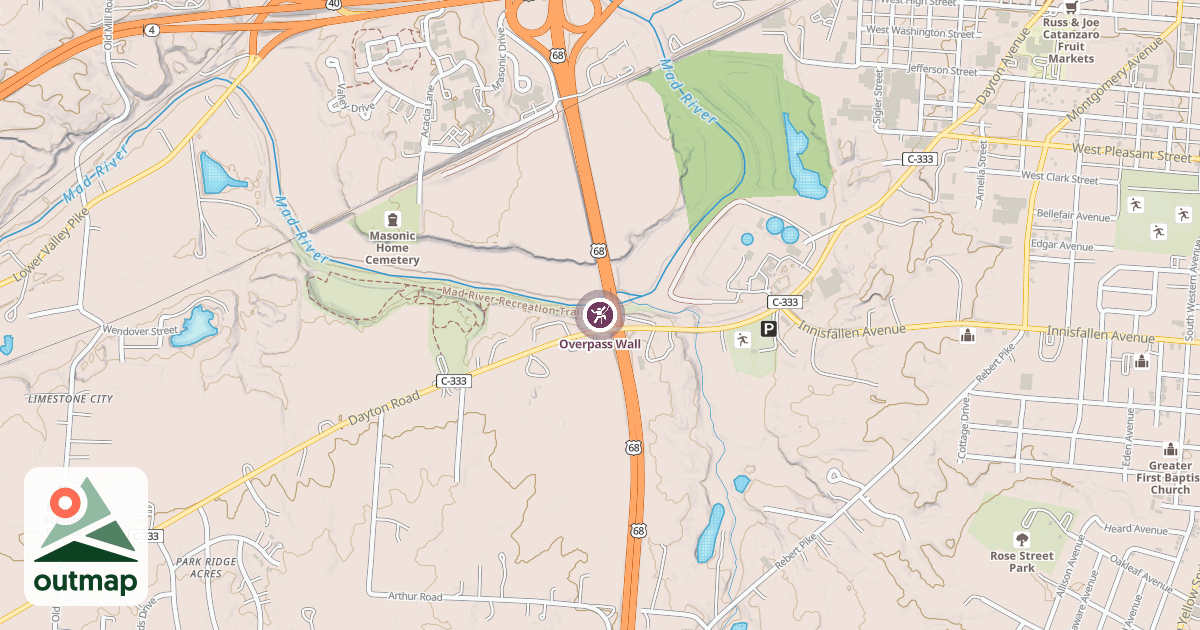 Map of Overpass Wall
