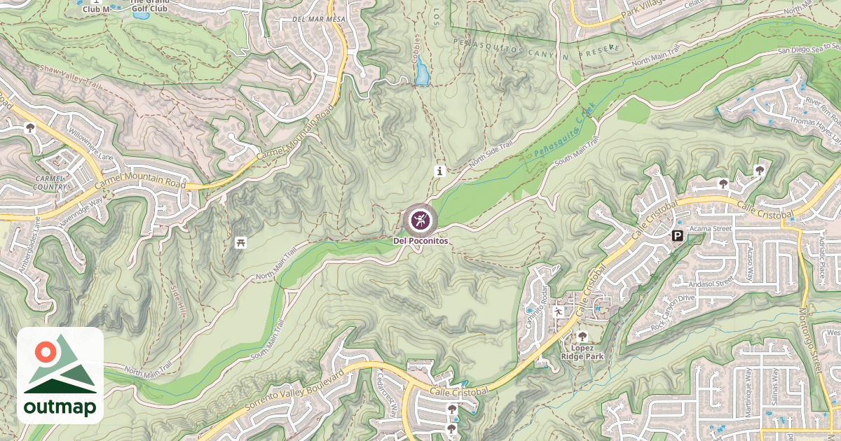 Map of Del Poconitos
