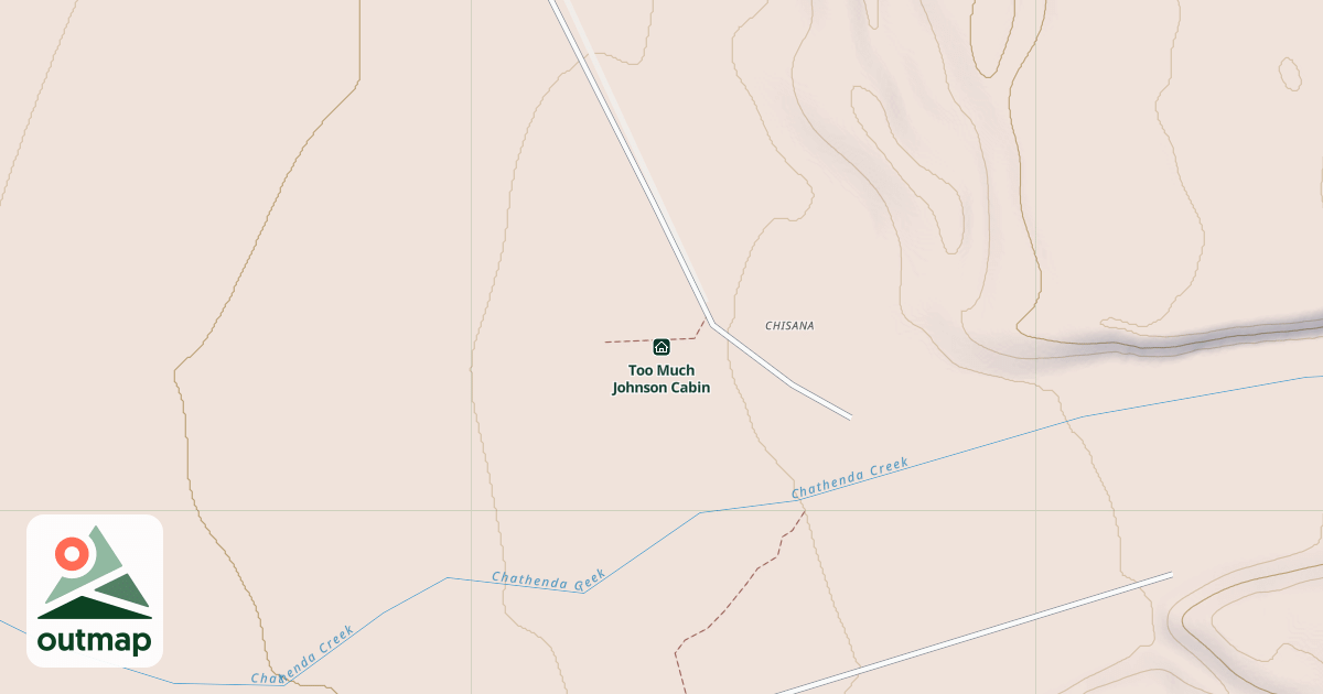 Map of Too Much Johnson Cabin