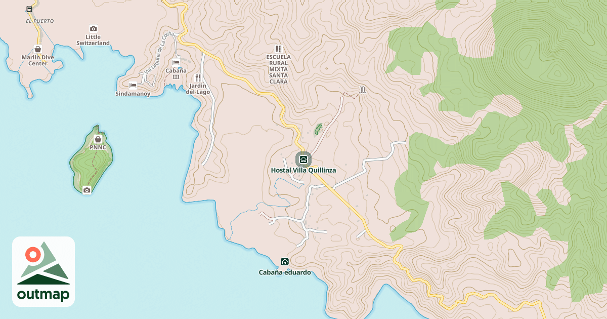 Map of Hostal Villa Quillinza