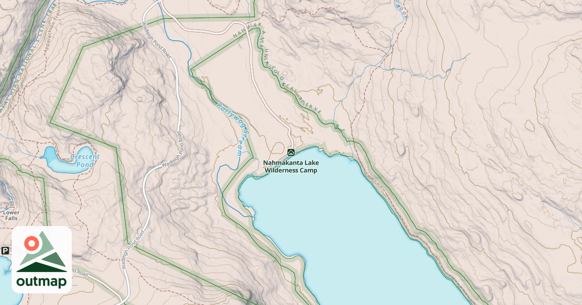 Map of Nahmakanta Lake Wilderness Camp