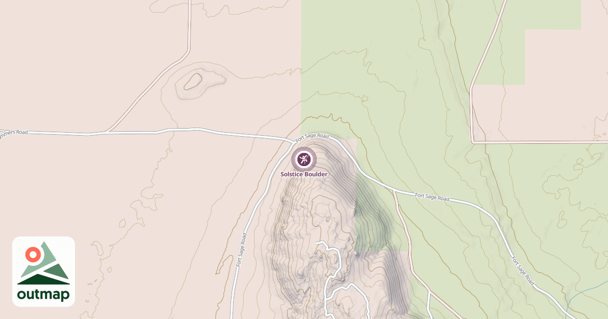 Map of Solstice Boulder