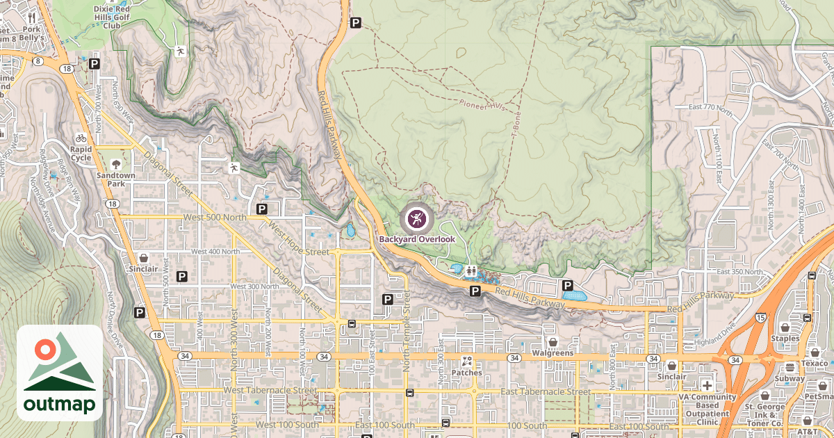 Map of Backyard Overlook