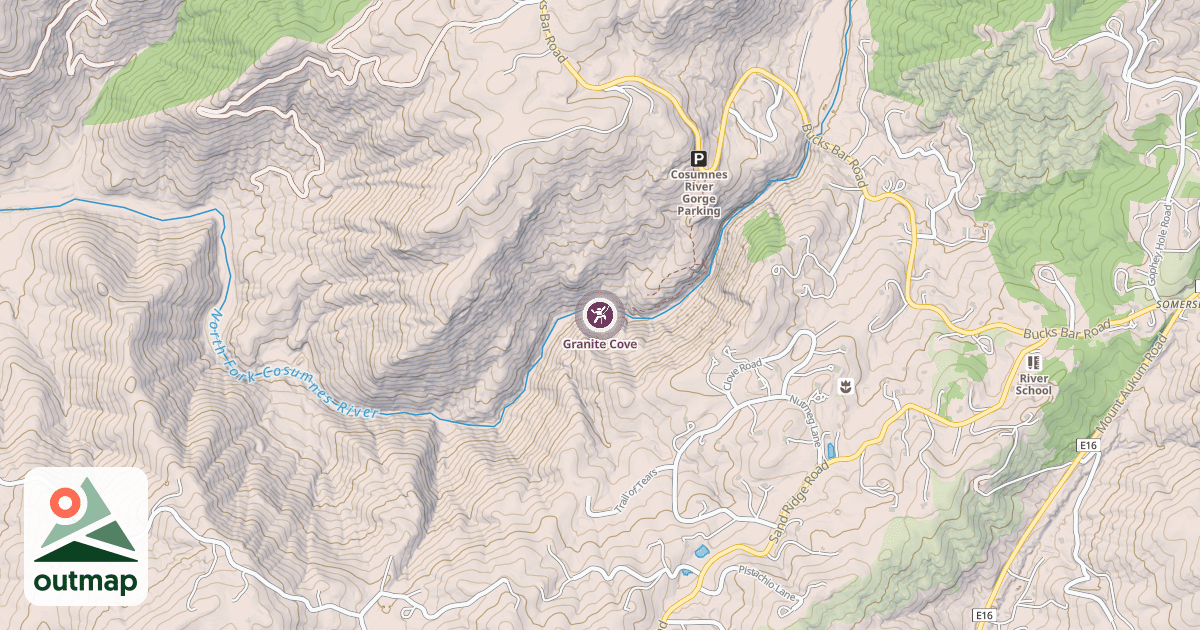 Map of Granite Cove