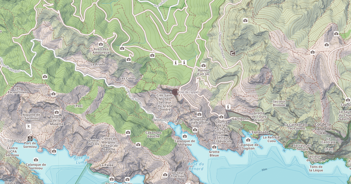 Map preview of Voie de rappel