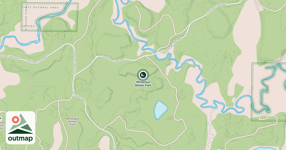Map of Minocqua Winter Park