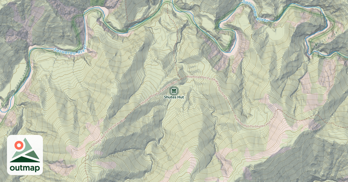Map of Shutes Hut