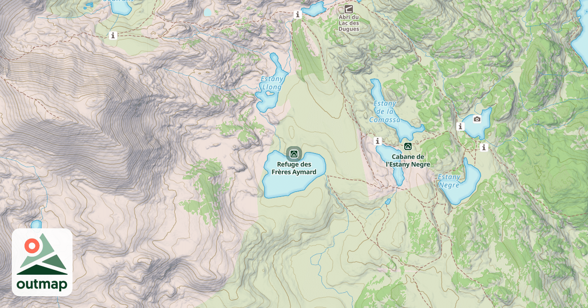 Map of Refuge des Frères Aymard