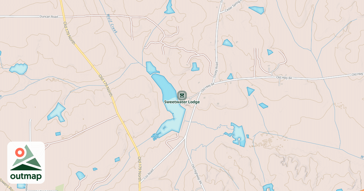 Map of Sweetwater Lodge