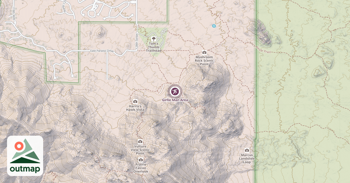 Map of Girlie Man Area