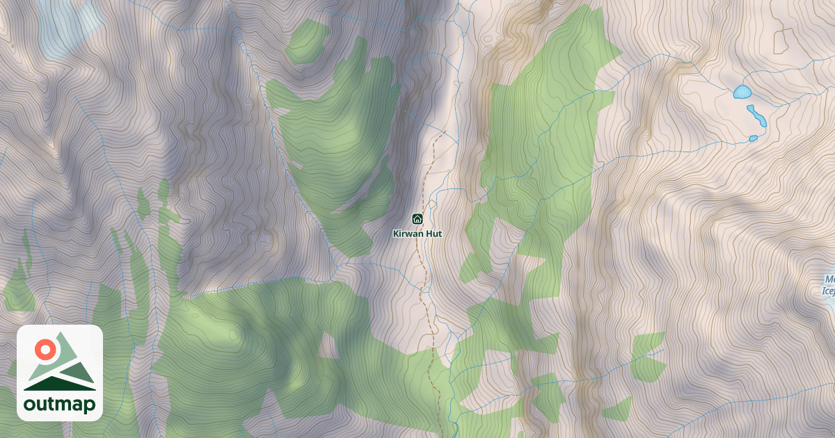 Map of Kirwan Hut