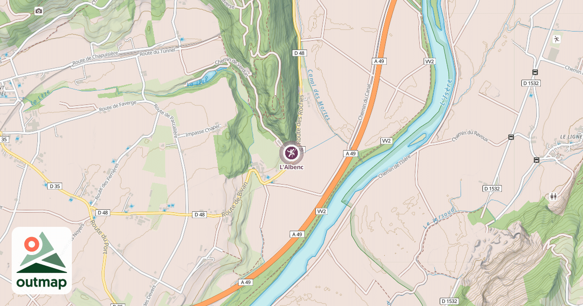 Map of L'Albenc
