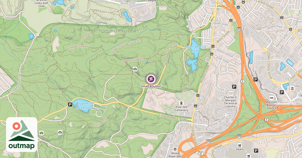 Map of Small Boulder