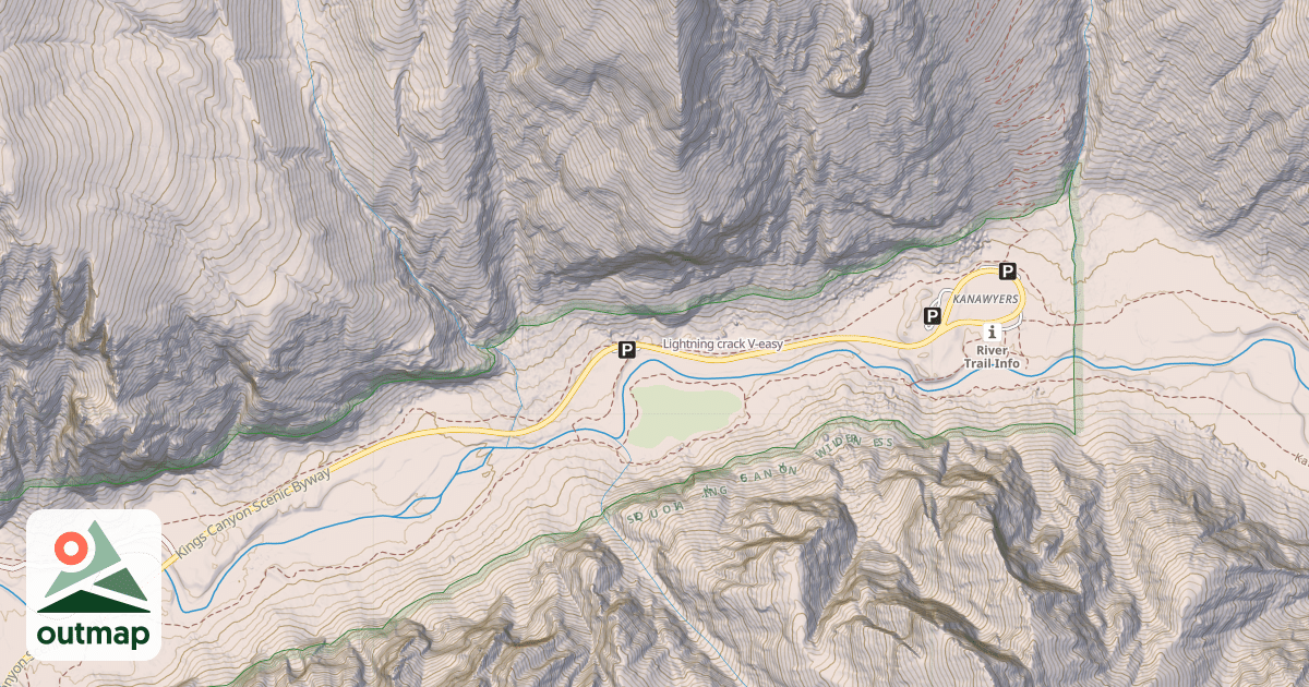 Map of Lightning crack
