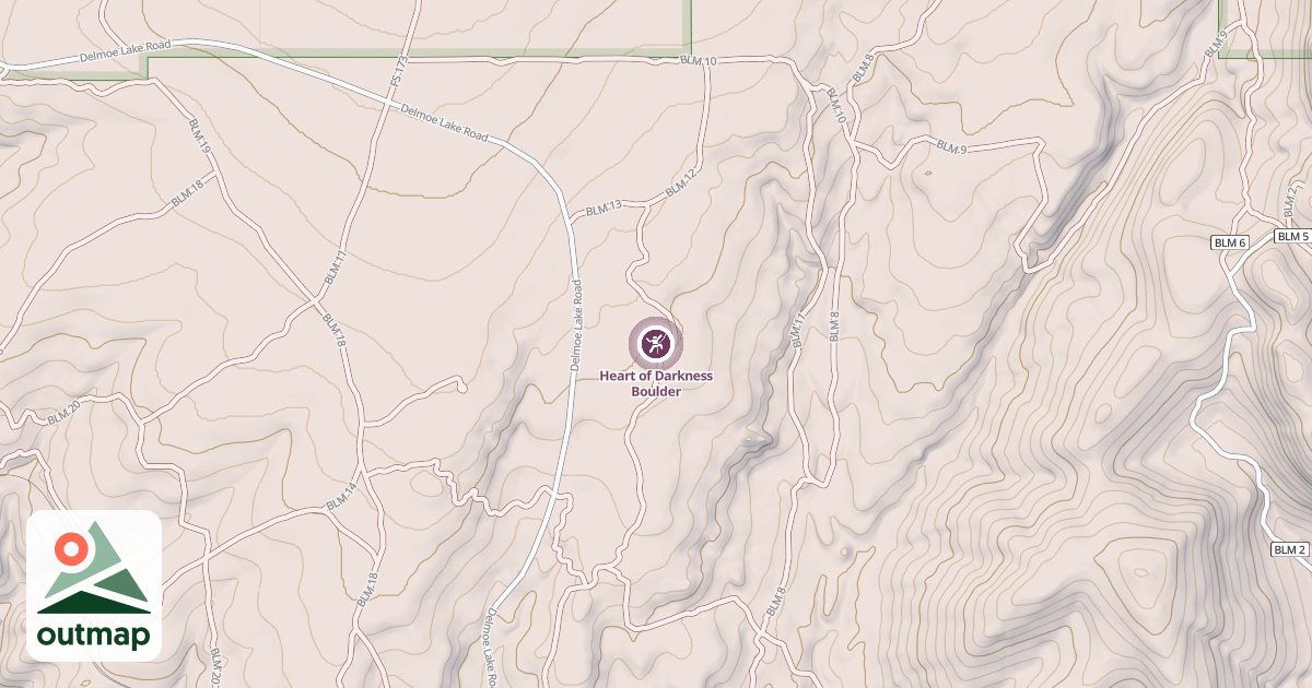 Map of Heart of Darkness Boulder