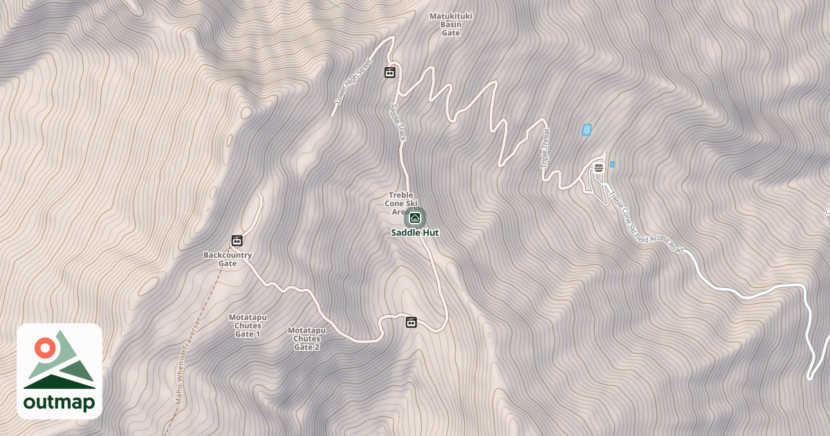 Map of Saddle Hut