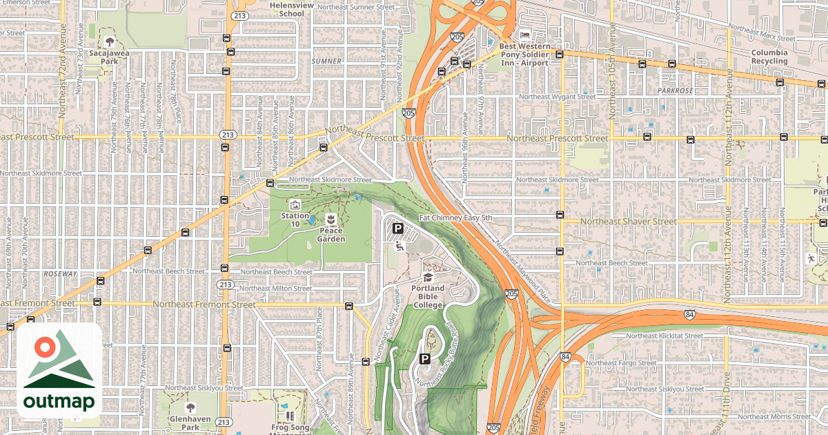 Map of Fat Chimney