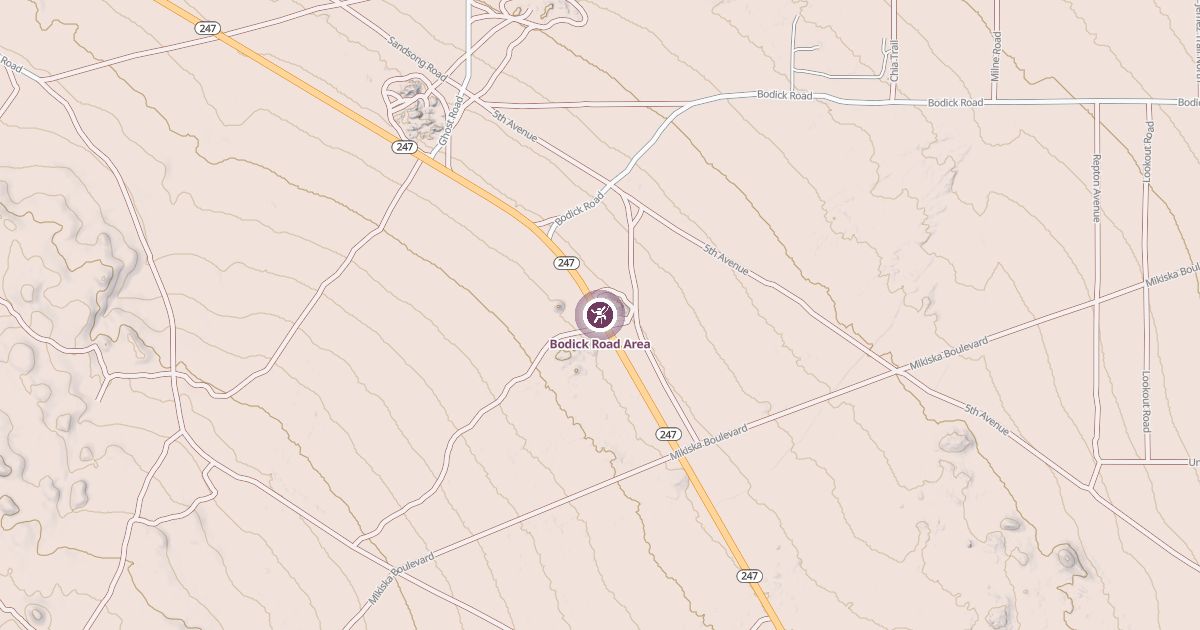 Map preview of Bodick Road Area
