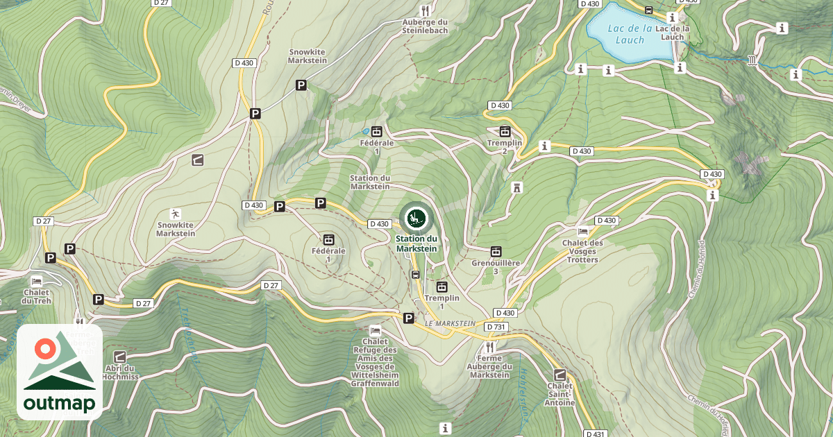 Map of Station du Markstein