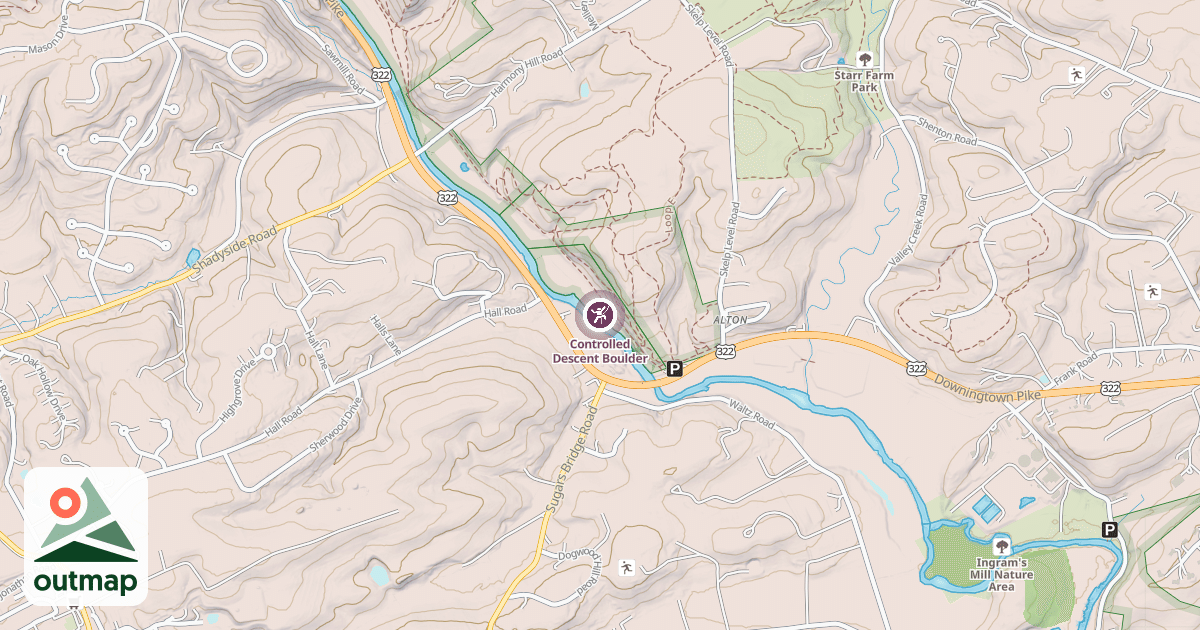 Map of Controlled Descent Boulder