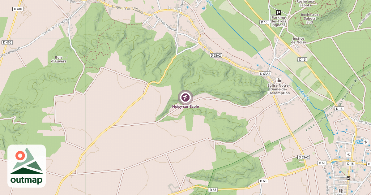 Map of Noisy-sur-École